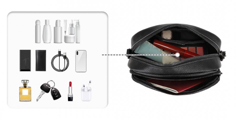 Dámska kožená crossbody kabelka LH2418 - čierna LH2418-BK-(9)-1000x1000
